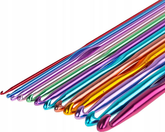 Zola Crochet Set 12 Pieces Different Sizes Colours From 2 Mm To 8 Mm
