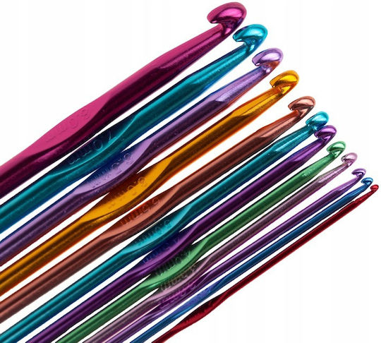 Zola Crochet Set 12 Pieces Different Sizes Colours From 2 Mm To 8 Mm