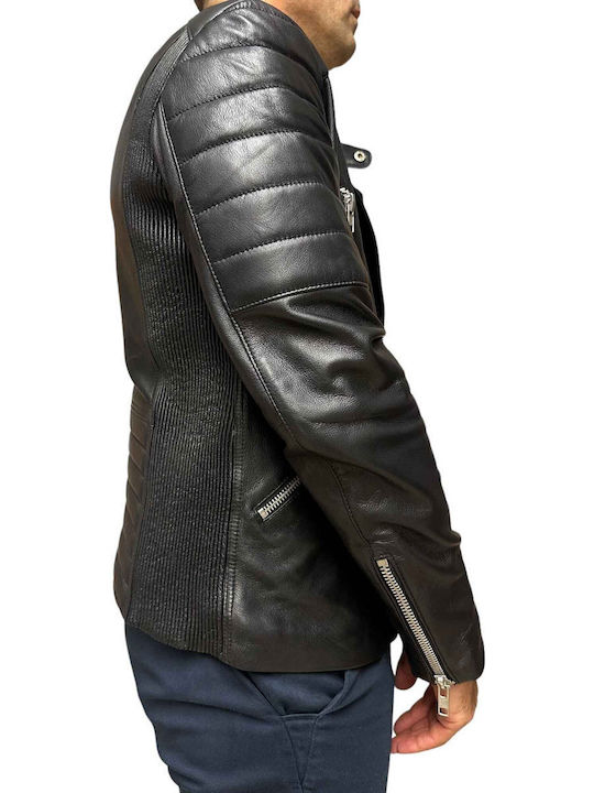 Lederjacke Jacke Biker Schwarz