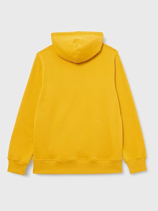 Gant Archive Shield Men's Sweatshirt Jacket with Hood Dark Mustard Yellow