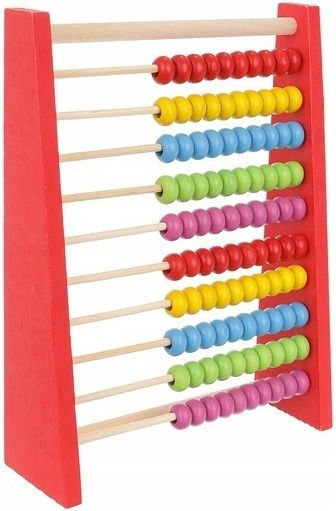 Zola Wooden 10-row Multicoloured Wooden Counting Machine Support Foot