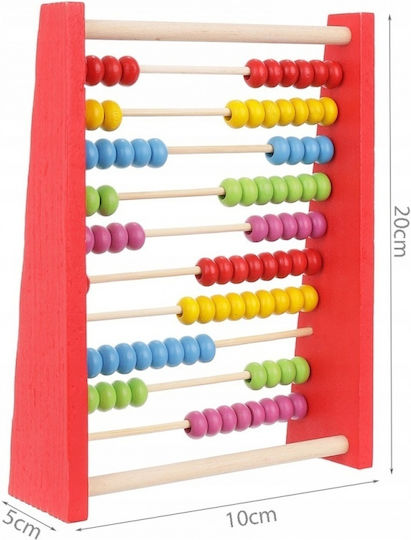 Zola Wooden 10-row Multicoloured Wooden Counting Machine Support Foot