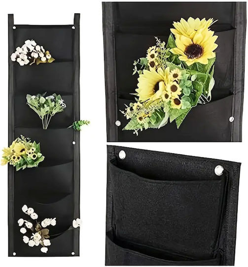 Vertical Textile Flower Holder Zola 7 Pockets Perfect Herbs Succulents Total Length 10