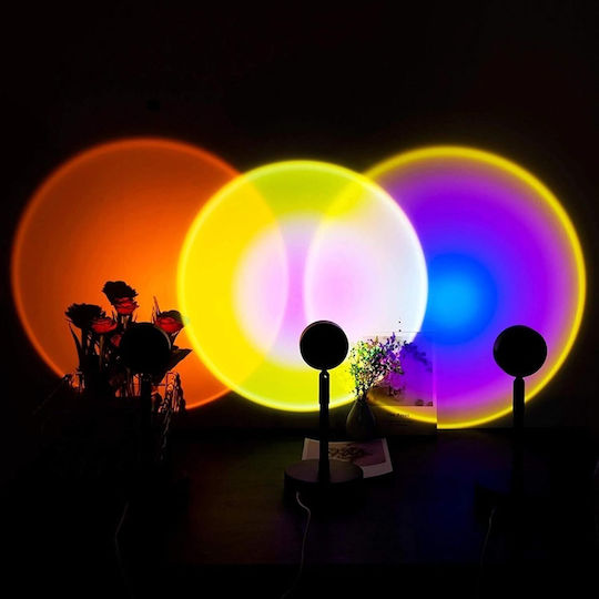 Sunset Projection Lamp Zola Usb Power Supply 2.5 W Brightness 125 Lm Aluminium Height 27 Cm B