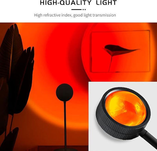 Sunset Projection Lamp Zola Usb Power Supply 2.5 W Brightness 125 Lm Aluminium Height 27 Cm B