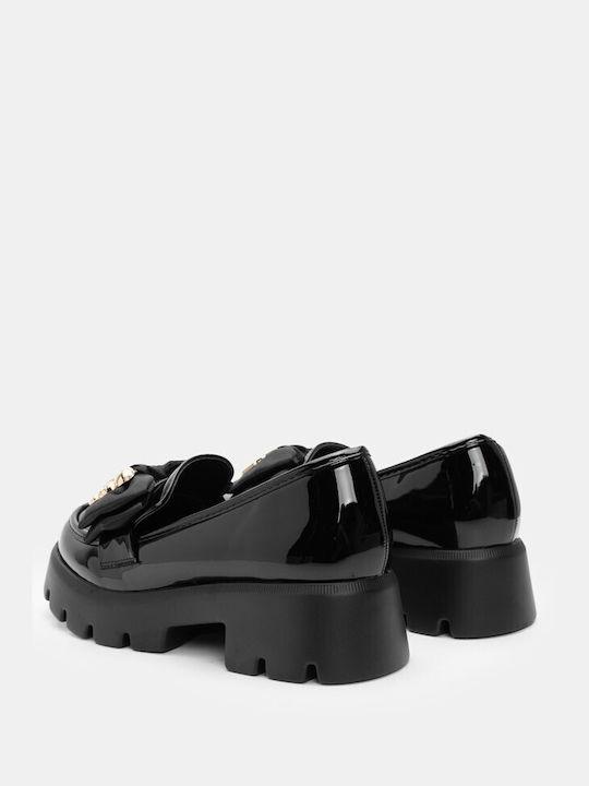 Luigi Women's Loafers in Black Color