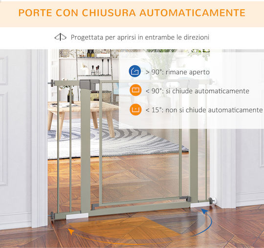 Pawhut Door Dog made of Plastic in Gray Color 103 x 103 x 103cm