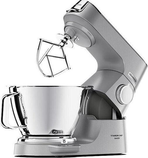 Kenwood Titanium Chef Baker Κουζινομηχανή 1200W με Γυάλινο Κάδο 5lt