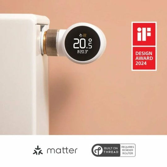 Tado Ecke Radiatorschalter Äußere Schleife ½" für Heizkörpergehäuse