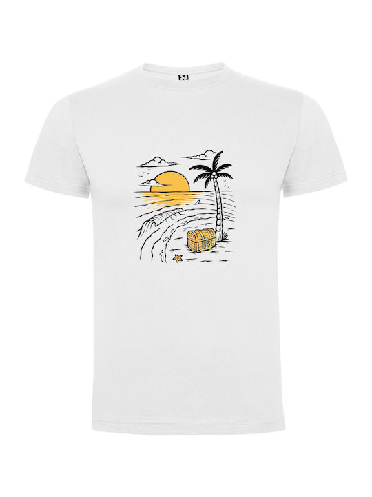 Enchanting Coastal Treasures T-shirt White Cotton