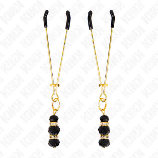 Kink Nipple Clamps in Gold Color 2pcs