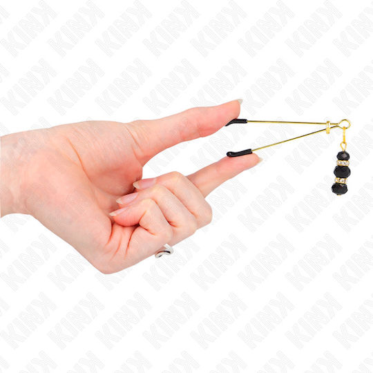 Kink Nipple Clamps in Gold Color 2pcs
