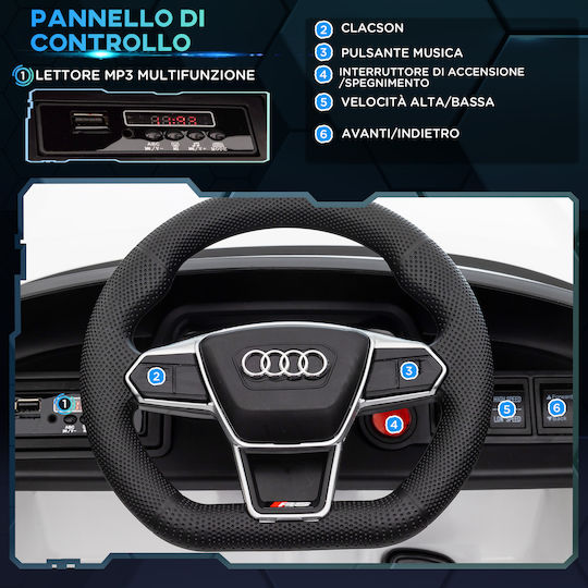 Audi RS E-tron GT Μονοθέσιο με Τηλεκοντρόλ 12 Volt Λευκό