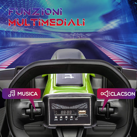 Go Kart Μονοθέσιο 24 Volt Πράσινο για 6+ Ετών
