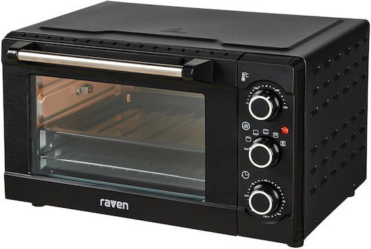 Raven EPI004X Ηλεκτρικό Φουρνάκι 20lt Χωρίς Εστίες Μαύρο