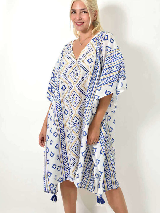 Potre Women's Caftan Beachwear Blue