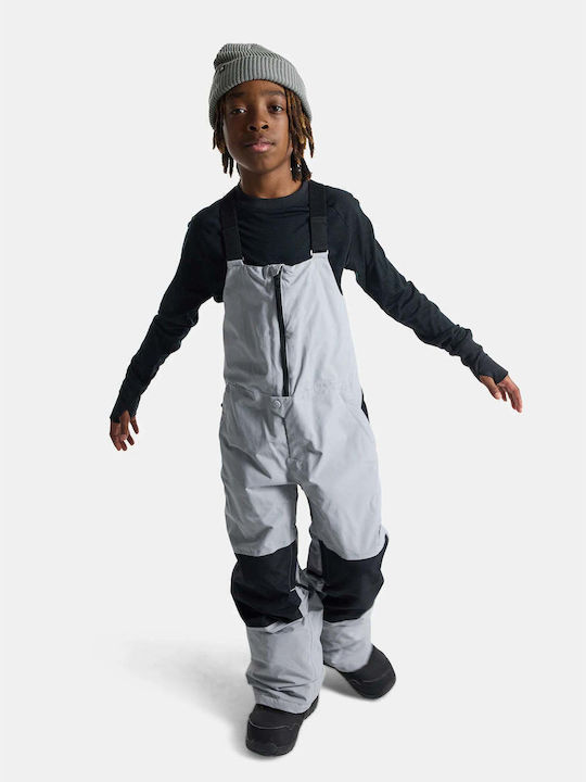 Burton 17150108020 Kids Dungarees for Ski & Snowboard Silver