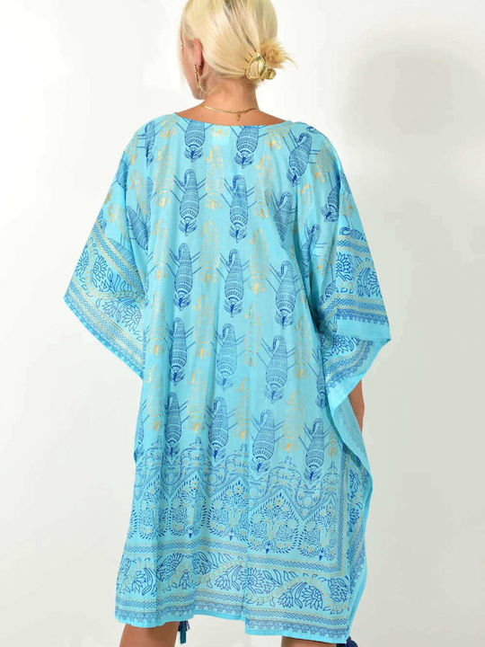 Potre Women's Caftan Beachwear Blue