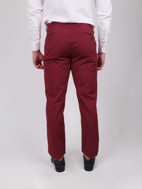 Pantaloni Chino Bordeaux