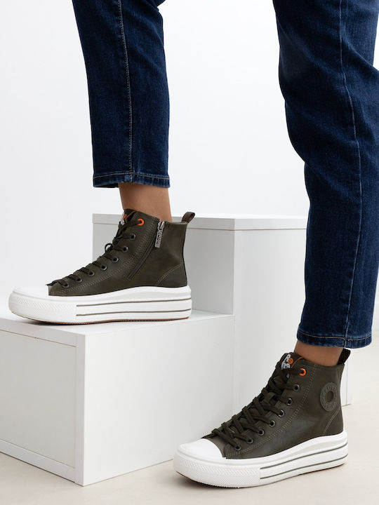 Flatforms Boots Khaki