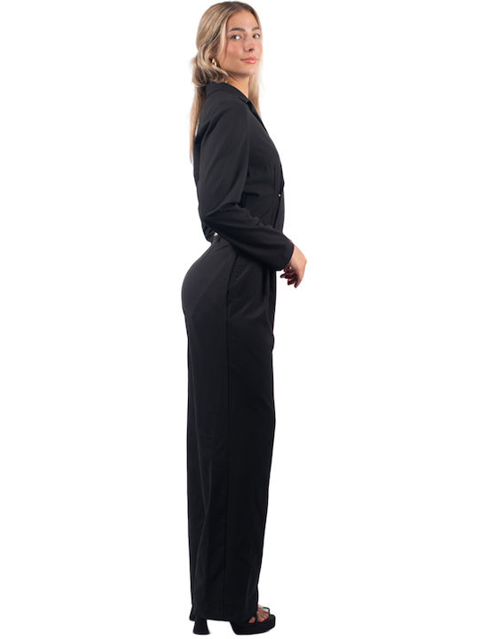 4tailors Women's Long-sleeved One-piece Suit Black