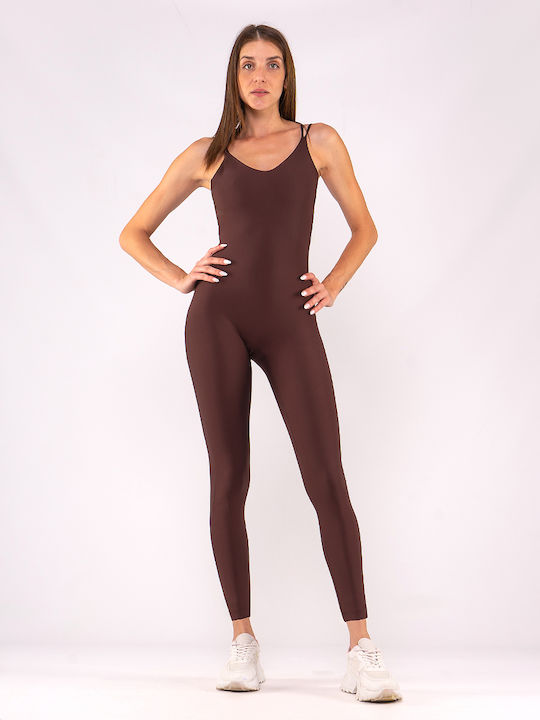 Women's One-piece Suit Brown