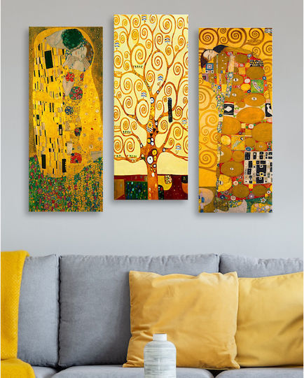 HomeMarkt Triplu Tablou Lemn 50x60cm