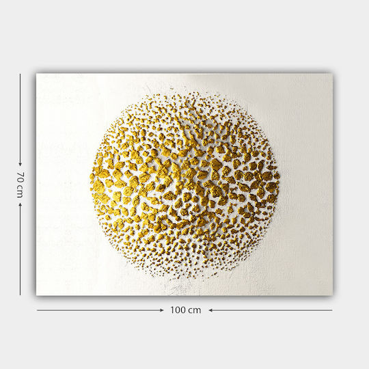 Megapap Golden Circle Gemälde auf Leinwand 100x70cm