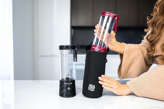 BlendyGo Blender With Plastic Jug 550 ml Red