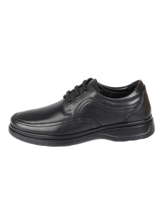 Dyany Men's Leather Casual Shoes Black