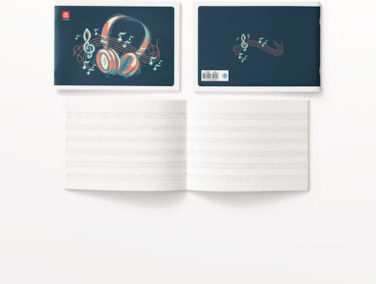 Special Notebooks Music B5 40 Sheets 12pcs (Μiscellaneous Designs/Colors)