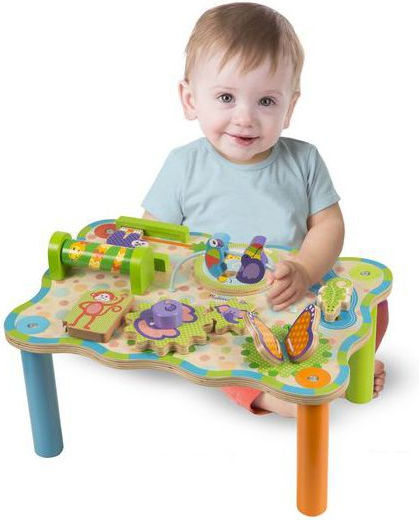Melissa & Doug Маса за дейности Jungle от дърво за 12++ месеца
