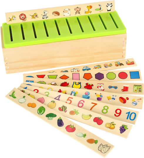 Wooden Sorter Logical Puzzle Match Pictures