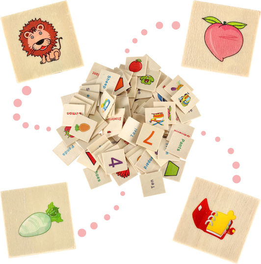 Wooden Sorter Logical Puzzle Match Pictures