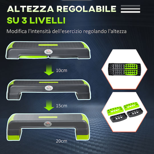 HomCom Aerobic Stepper με Ρυθμιζόμενο Ύψος