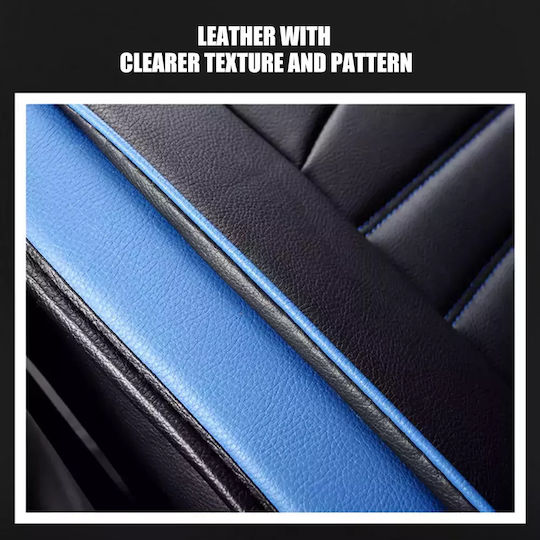 PerVoi Waterproof Car Cover Set 11pcs Leatherette Red / Brown