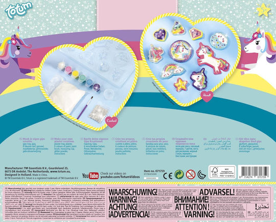 Creative Set Totum Mold Draw Unicorn 6 Pieces