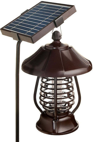 Lampă Solară de Grădină Anti-insecte Țânțari Muște UV LED Material ABS 5W Putere 1.2V 8 Ore Autonomie 2 Moduri de Operare IP65 Șoc Electric 380 Volți 30 x 19.5 cm Mare