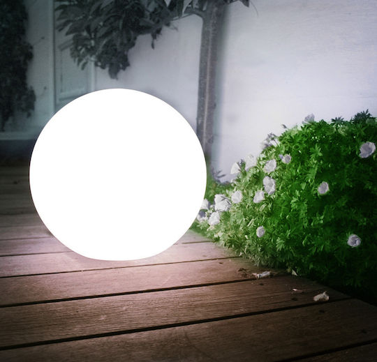 Solar Led Gartenlampe Lampe Große Kugel Greenblue Gb166 25x25x58cm Weiß