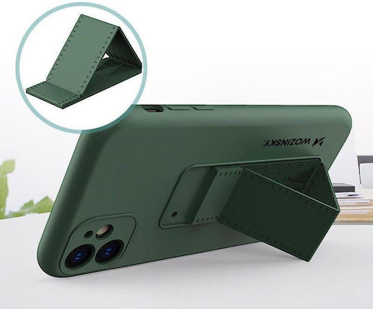 Wozinsky Kickstand Flexible Back Cover Σιλικόνης Μαύρο (iPhone 11 Pro)