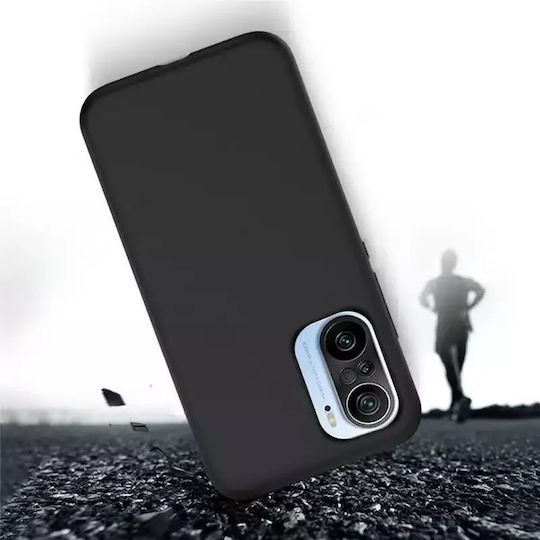 Hurtel Soft Flexible Rubber Back Cover Silicon Albastru închis (Poco F3 / Mi 11i)