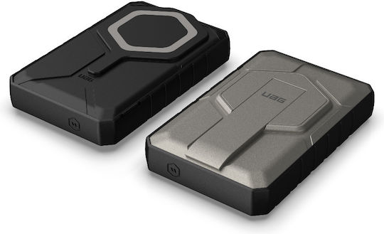 UAG Rugged MagSafe Power Bank 10000mAh 20W с USB-A порт и USB-C порт Titanium/Black