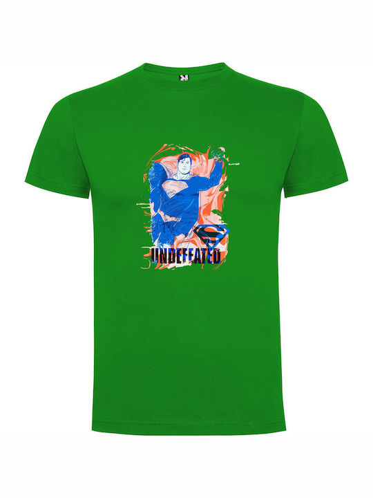 Unleashed Superman: Ultra Underrated T-shirt Superman Πράσινο Βαμβακερό