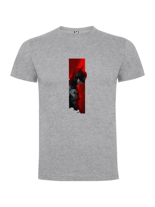 Scarlet Batman Stance T-shirt Batman Γκρι Βαμβακερό