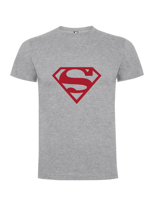 Epic Superman Logo Immersion T-shirt Superman Gray Baumwolle