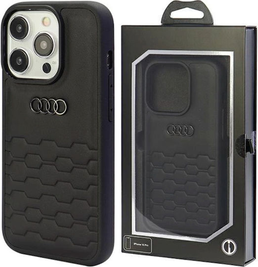 Audi Back Cover Plastic Negru (iPhone 15 Pro Max)