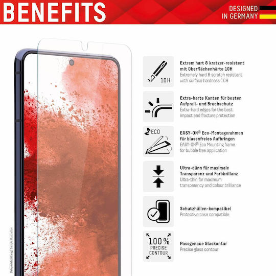Displex Real 3D Full Face Tempered Glass Black (Galaxy S22 5G)