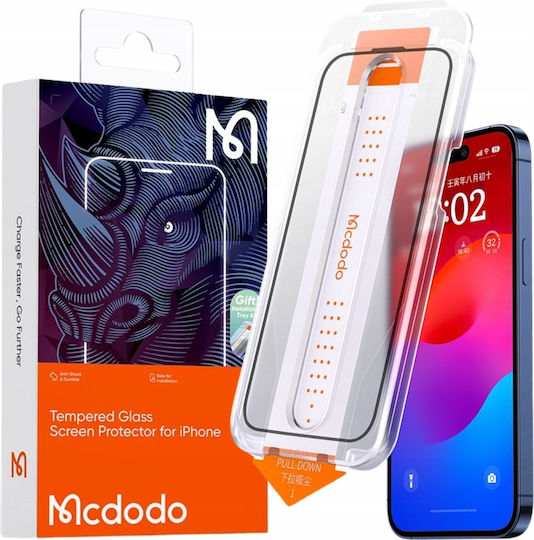 Mcdodo Gehärtetes Glas (iPhone 15 Plus / 16 Plus)
