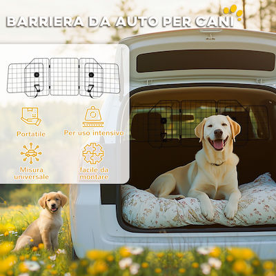 Pawhut Divider de verandă Accesorii pentru călătorii cu mașina pentru câini D00-200V00BK