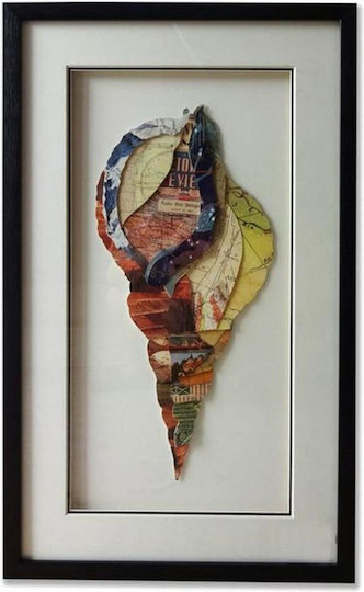 Supergreens Collage Shell Frame Wooden 40x65cm